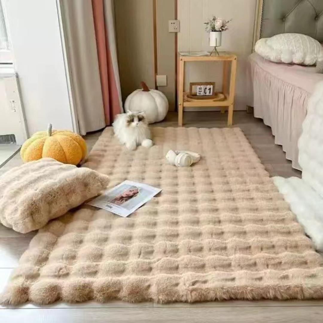 Dywanik – wzór w kropki – antypoślizgowy – miękki – ciepły kołnierz