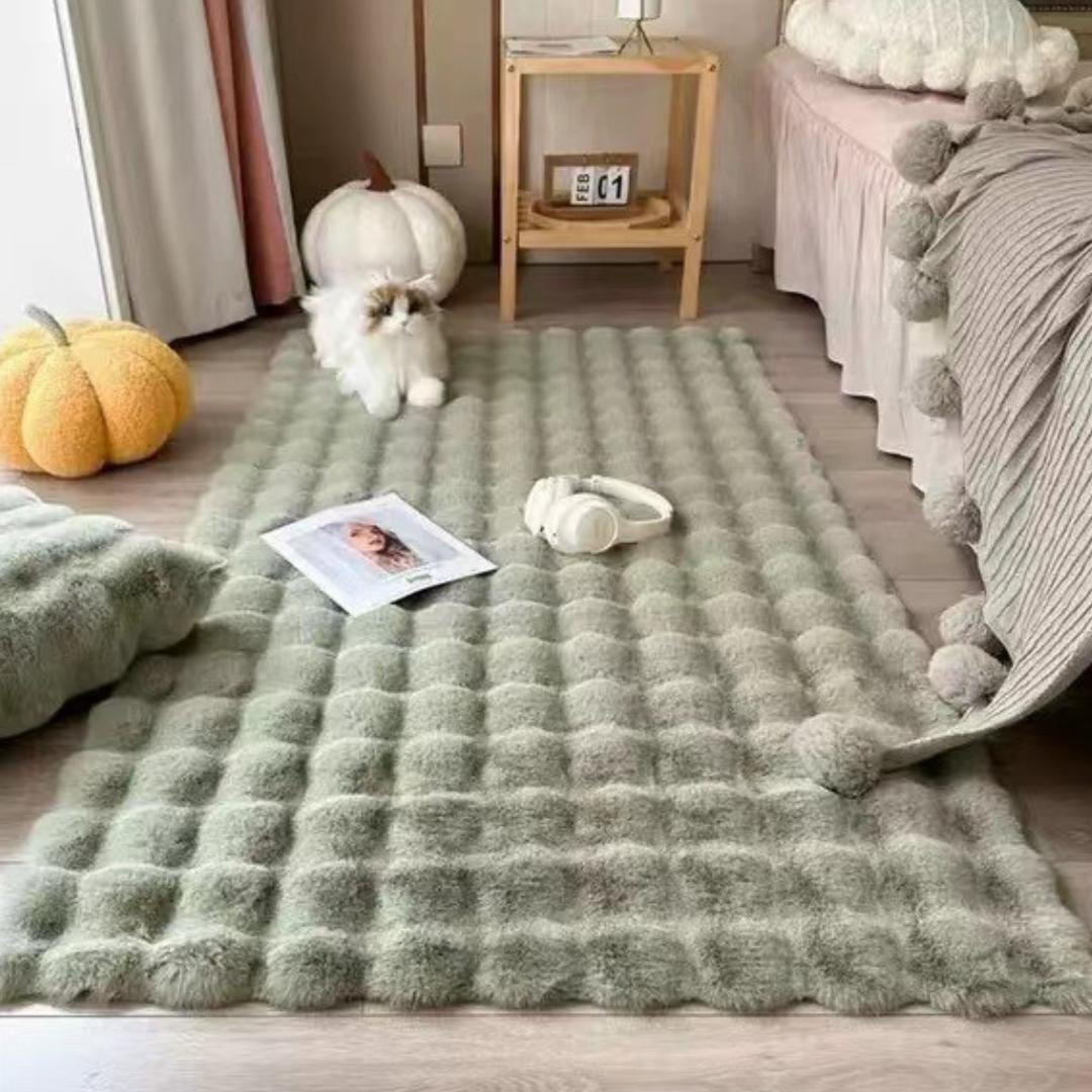 Dywanik – wzór w kropki – antypoślizgowy – miękki – ciepły kołnierz