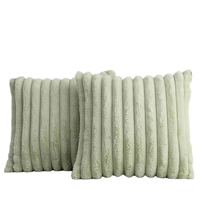 Ozdobna poszewka na poduszkę – kwadratowa – 45 cm x 45 cm – w paski – miękka