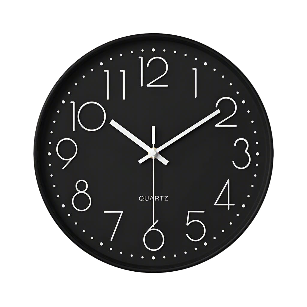 Prosty zegar ścienny 3D z dużymi cyframi