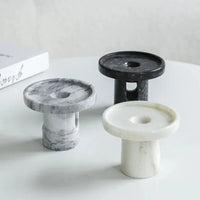 Świecznik - marmur - świeczniki stołowe - pojemnik na wosk