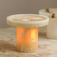 Świecznik - marmur - świeczniki stołowe - pojemnik na wosk