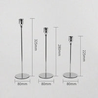 Świecznik - zestaw 3 sztuk - 2 kolory - świece stołowe - nastrojowe