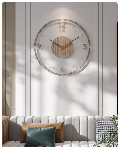 Designerski drewniany zegar ścienny 1