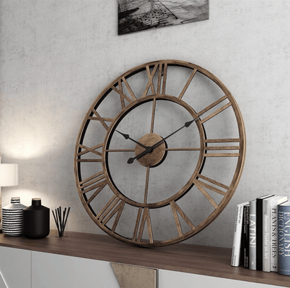 TIMEMESH – Zegar ścienny szkieletowy z cichym mechanizmem bez tykania 1