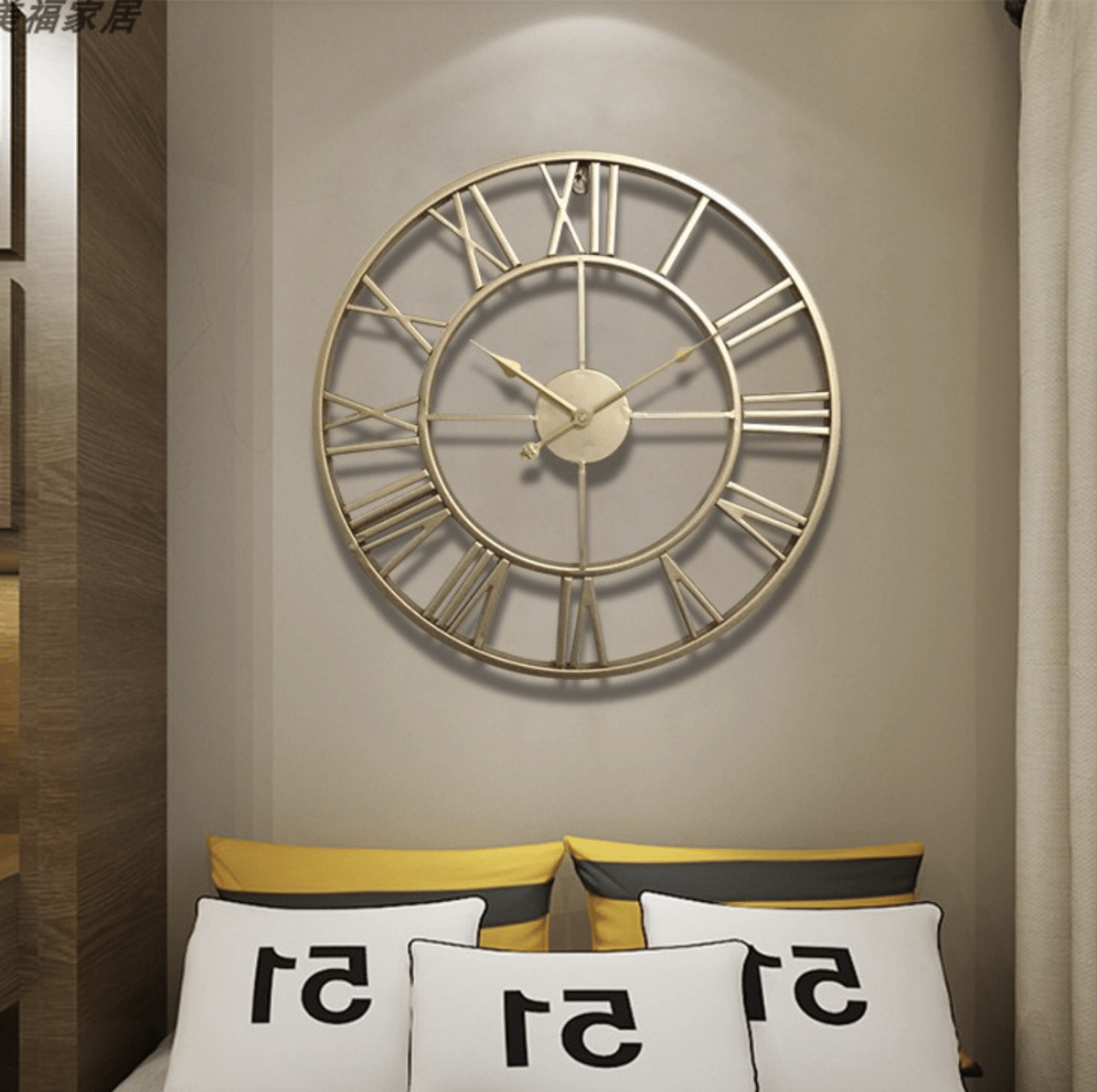 TIMEMESH – Zegar ścienny szkieletowy z cichym mechanizmem bez tykania 3